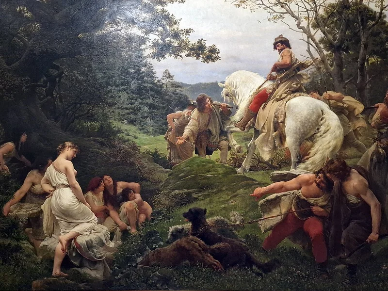 1849-František Ženíšek - Oldrich e Bozena, 1884 - Galleria Nazionale di Praga